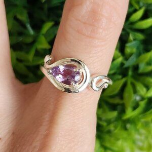 925 Sterling Silver Amethyst Ring
